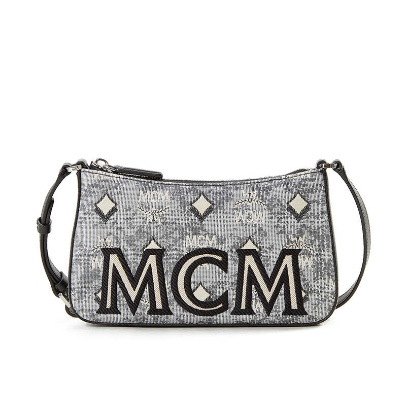 MCM女包Jacquard Monogram迷你肩背包织物斜挎包复古经典花纹女款